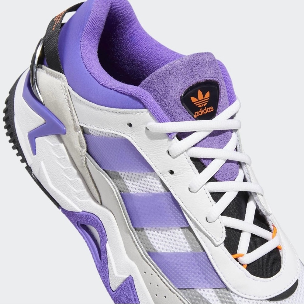 Adidas Lavender and White Athletic Shoes